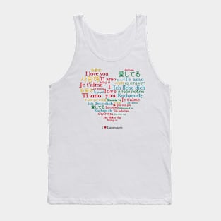 I Love Languages: I Love you! Heart Tank Top